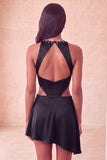Green Corset Round Neck A-Line Cut Out Short Homecoming Dress
