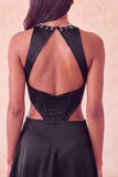 Green Corset Round Neck A-Line Cut Out Short Homecoming Dress