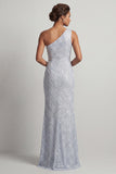 Long Mermaid Sequin Sparkly Light Pink Mother of the Bride Dress with Slit