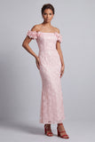 Sparkly Champagne Sequin Mermaid Long Mother of the Bride Dress with 3D Flowers