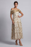 Sparkly Floral Pink Beaded A-Line Long Mother of the Bride Dress