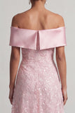 Sparkly Champagne Sequin A-Line Long Mother of the Bride Dress