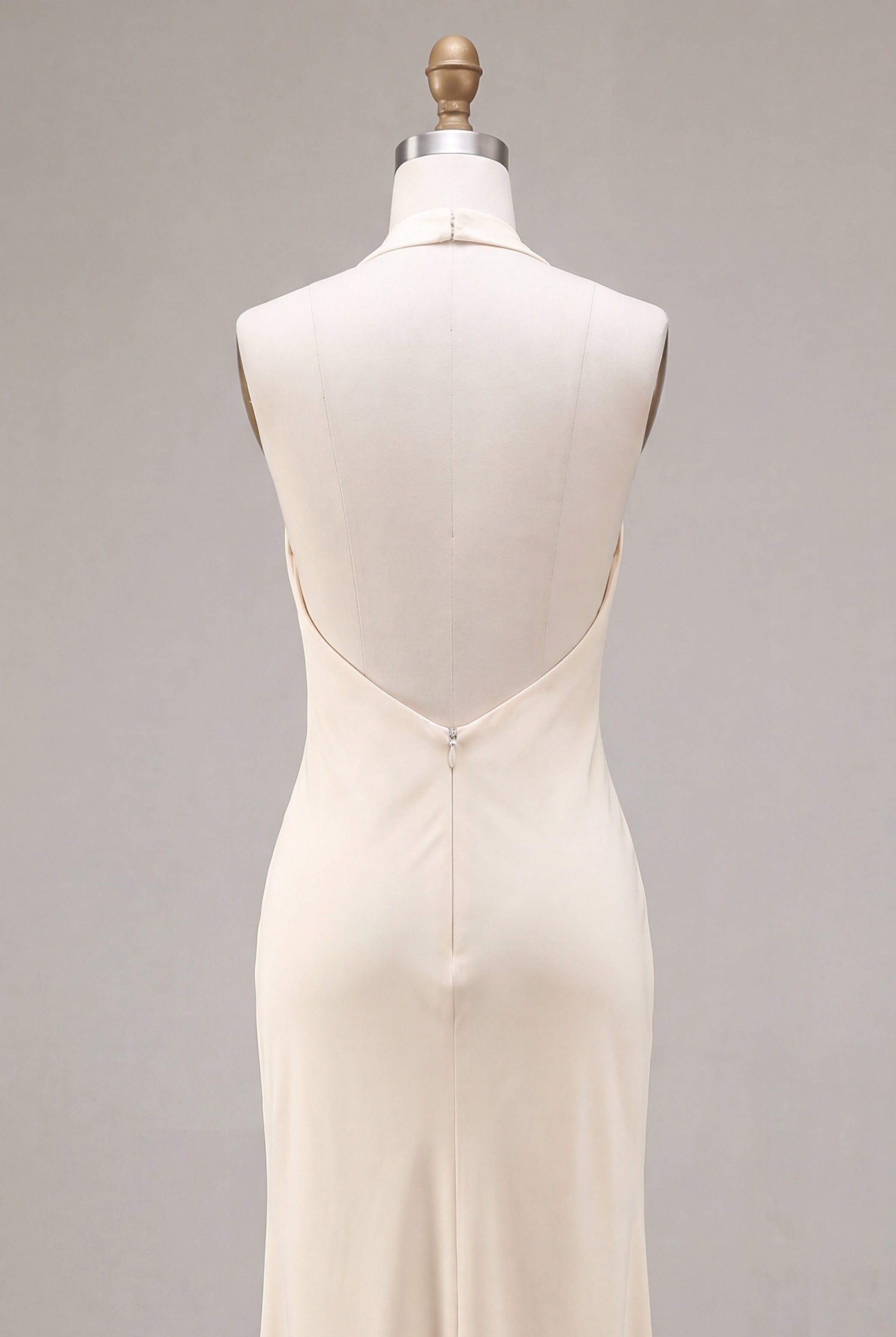 Apricot Ruffled Ruched Maxi Wedding Guest Dress with 3D Flower