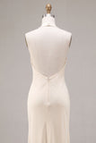 Apricot Ruffled Ruched Maxi Wedding Guest Dress with 3D Flower
