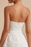 White Ruched Floral Tight Short Graduation Dress with Side Cape