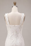 White Square Neck Tight Short Graduation Dress