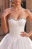 White Lace Corset A-Line Short Homecoming Dress with 3D Flowers