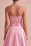 Sparkly Pink Sequin Tight Short Homecoming Dress with Cape
