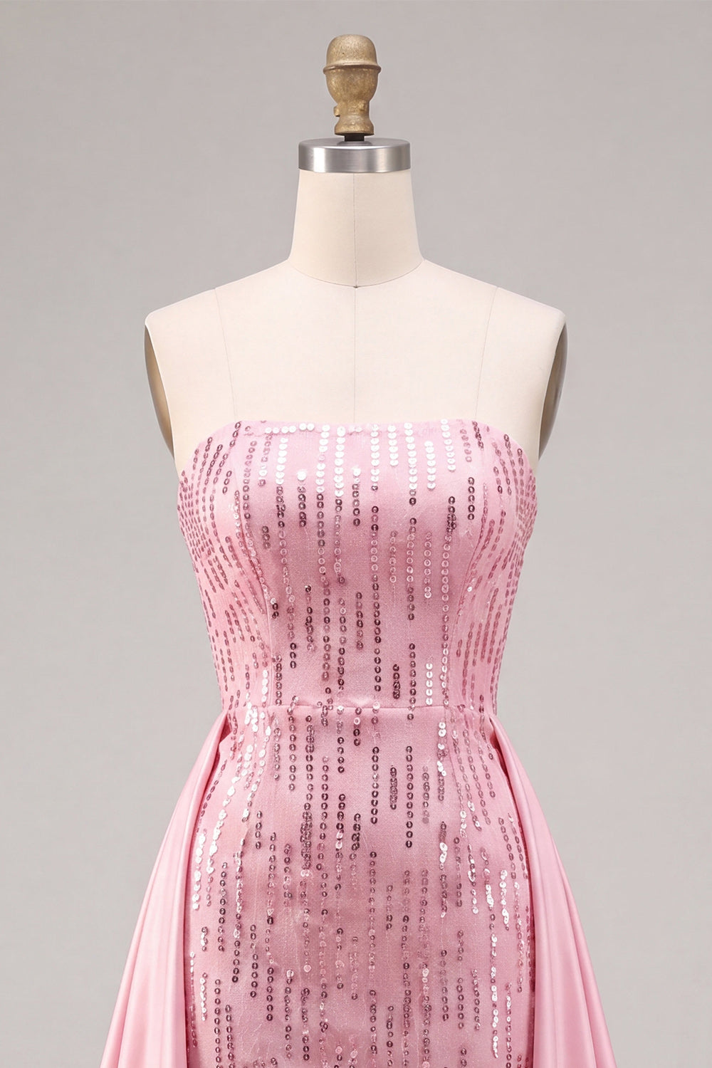 Sparkly Pink Sequin Tight Short Homecoming Dress with Cape