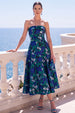 Navy Green Flower