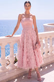 Blue Floral A Line Ruched Strapless Maxi Wedding Guest Dress