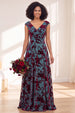 Blue Burgundy Flower