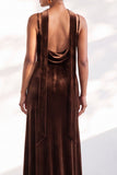 Black Mermaid Spaghetti Straps Velvet Long Wedding Guest Dress