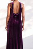 Black Mermaid Spaghetti Straps Velvet Long Wedding Guest Dress