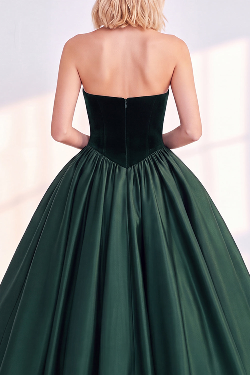Burgundy Velvet A Line Sweetheart Midi Work Dress
