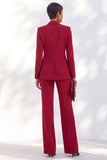 Double Breasted Acacia Peak Lapel Slim Fit 2 Piece Work Suits