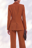 Double Breasted Acacia Peak Lapel Slim Fit 2 Piece Work Suits
