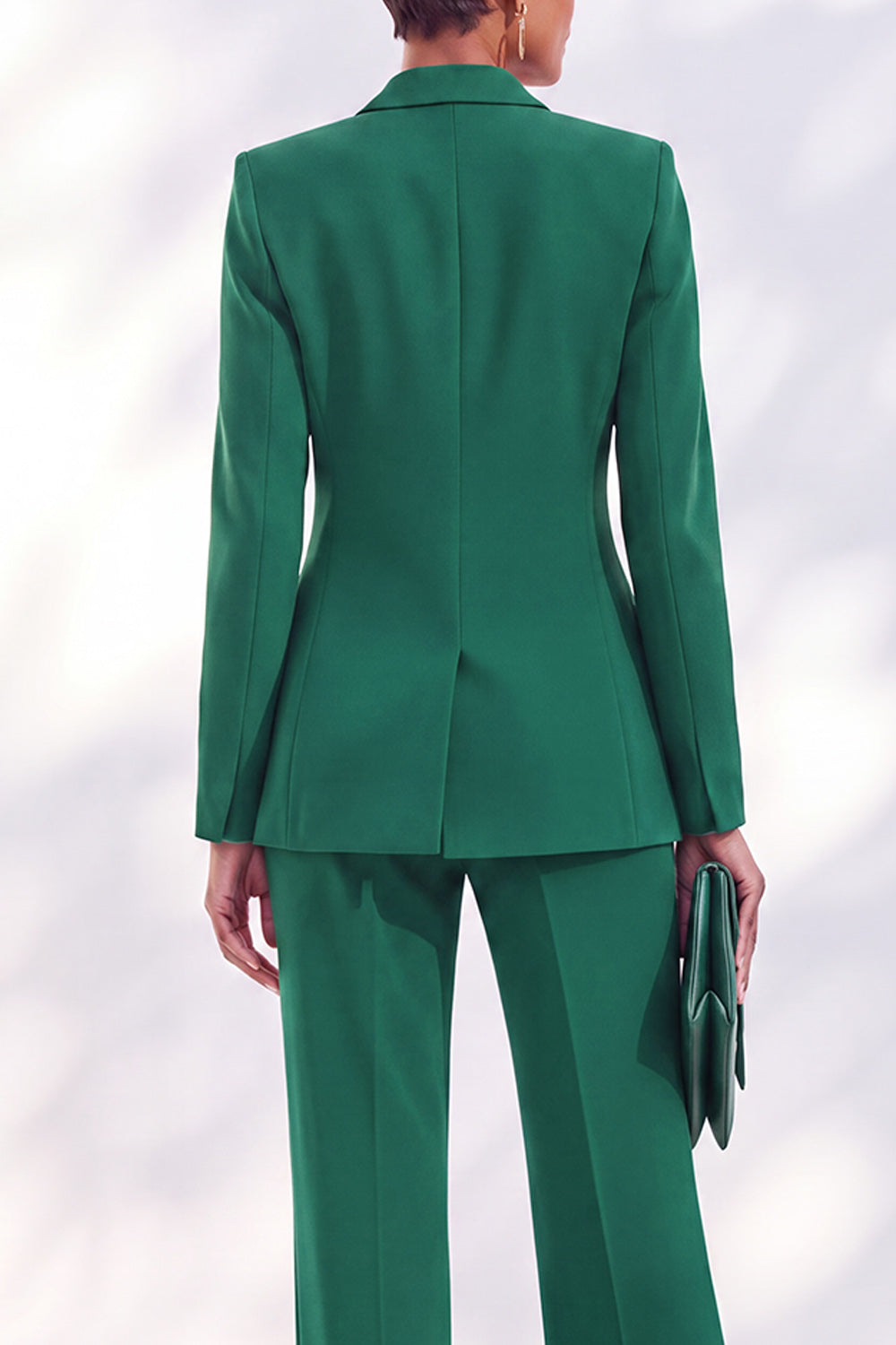 Double Breasted Acacia Peak Lapel Slim Fit 2 Piece Work Suits