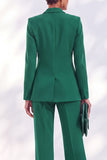 Double Breasted Acacia Peak Lapel Slim Fit 2 Piece Work Suits