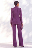 Double Breasted Acacia Peak Lapel Slim Fit 2 Piece Work Suits