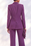 Double Breasted Acacia Peak Lapel Slim Fit 2 Piece Work Suits