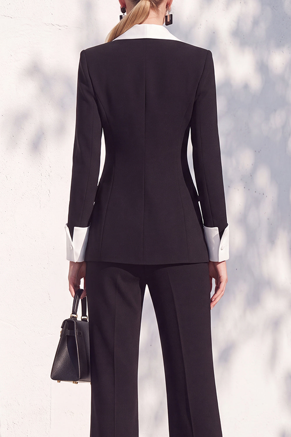 Berlin Blue Slim Fit Shawl Lapel Double Breasted 2 Piece Work Suits
