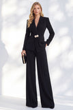 Fresh Emerald Shawl Lapel 2 Piece Beaded Ruched Work Suits