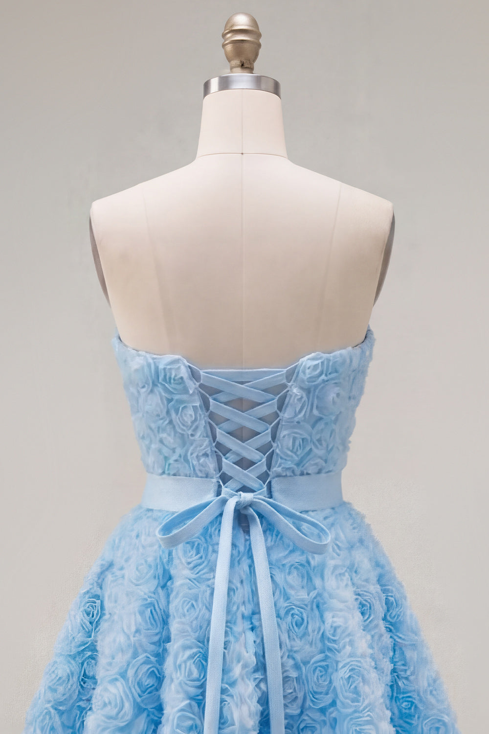 A-Line Pink Sweetheart Short Homecoming Dress with 3D Flowers