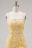 Sparkly Blue Beaded Strapless Short Tight Homecoming Dress with 3D Flowers