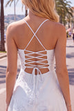 Blue A-Line Spaghetti Straps Floral Short Homecoming Dress