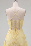 Blue A-Line Spaghetti Straps Floral Short Homecoming Dress