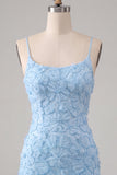 Pink Yellow Tight Spaghetti Straps Floral Short Homecoming Dress with Beading