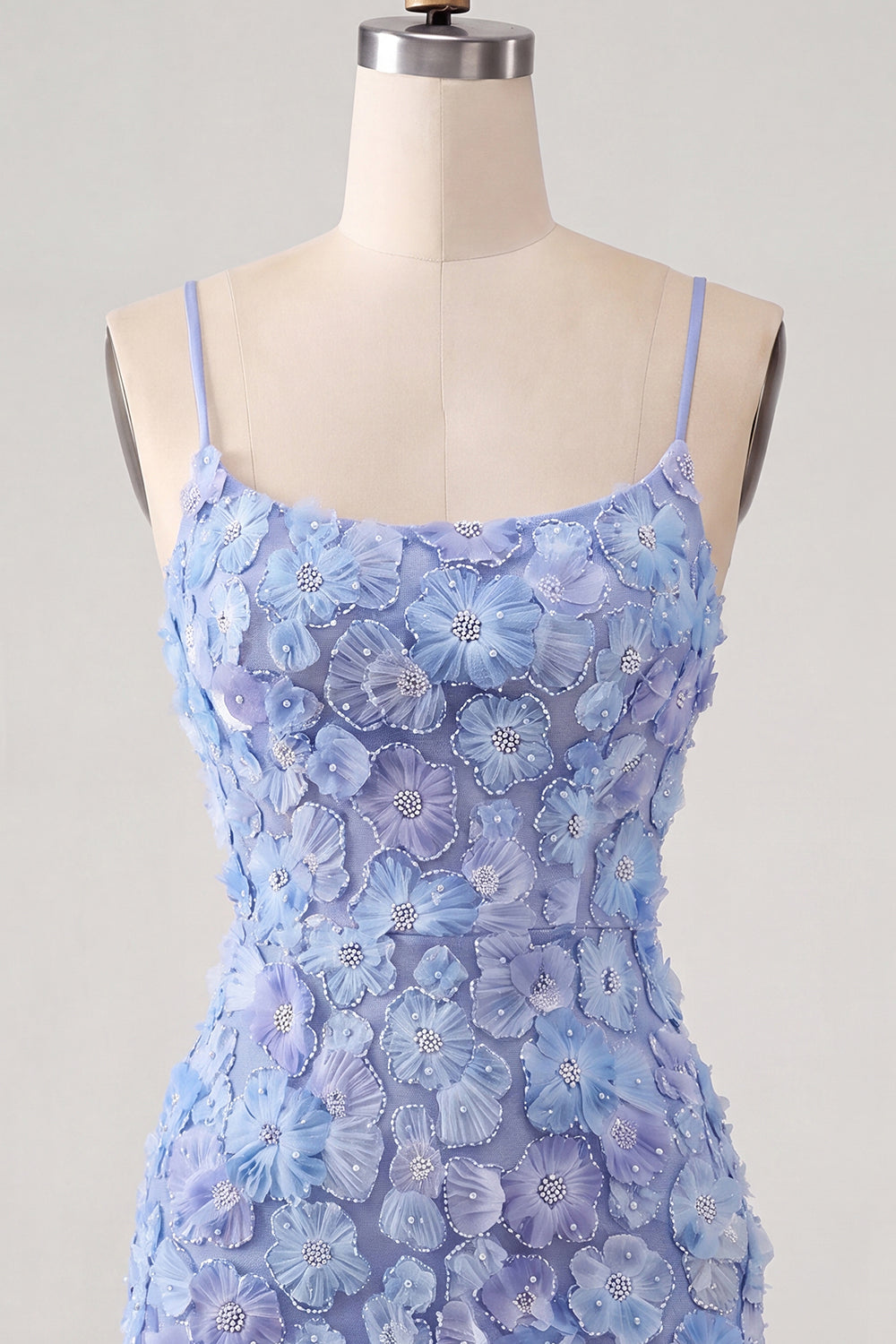 Pink Yellow Tight Spaghetti Straps Floral Short Homecoming Dress with Beading