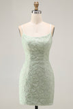 Pink Yellow Tight Spaghetti Straps Floral Short Homecoming Dress with Beading