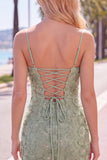 Pink Yellow Tight Spaghetti Straps Floral Short Homecoming Dress with Beading
