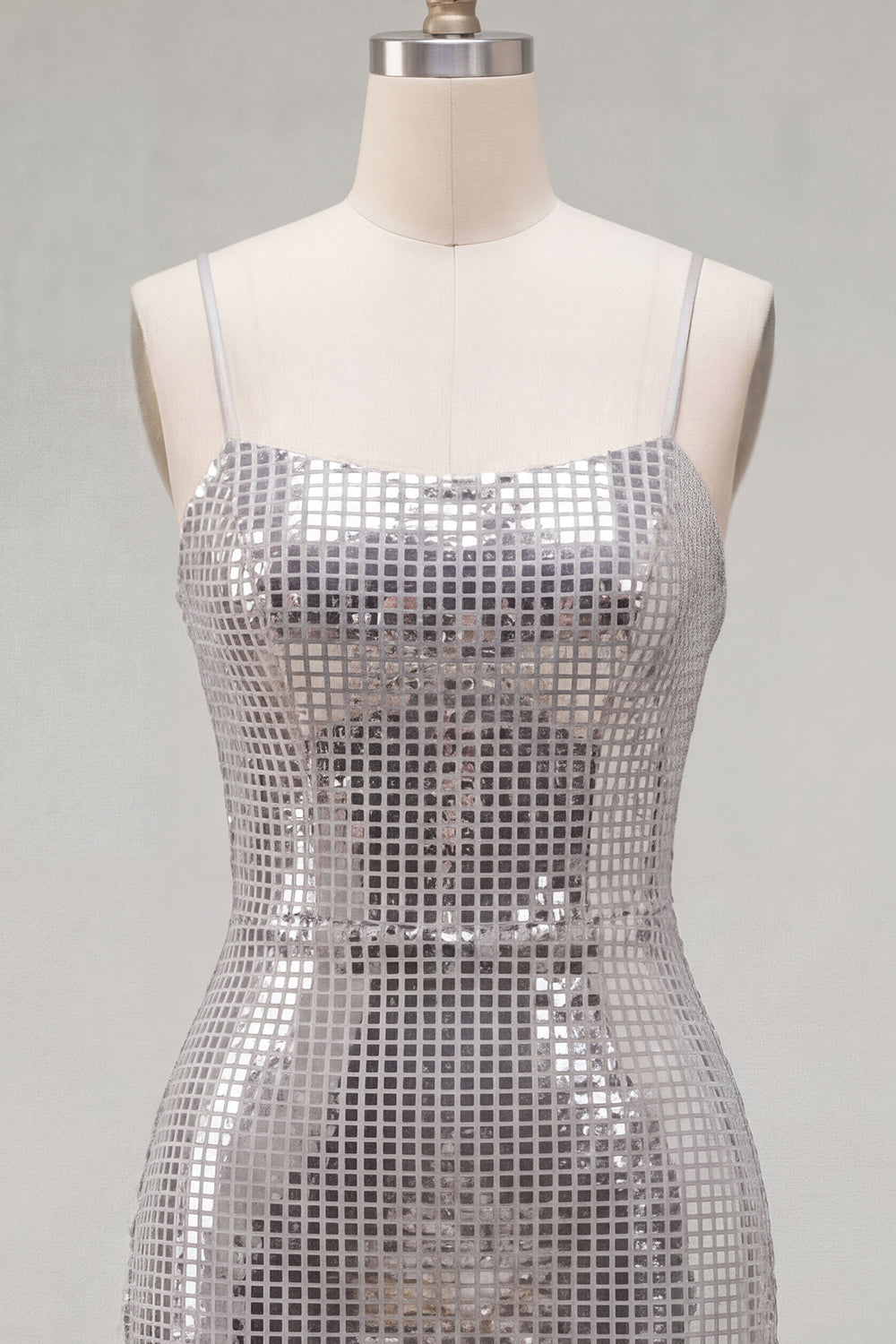Sparkly Red Tight Spaghetti Straps Sequins Short Homecoming Dress
