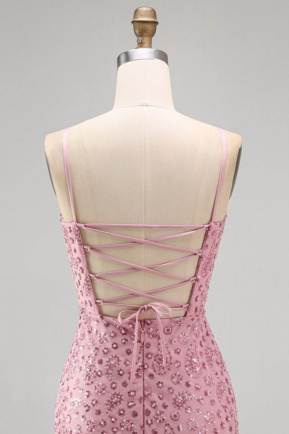 Dusty Rose Tight Cowl Neck Ruched Short Homecoming Dress with Beading