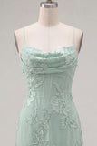 Blue Bodycon Cowl Short Homecoming Dress with Floral