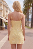 Blue Bodycon Cowl Short Homecoming Dress with Floral