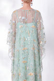 Floral Navy Sparkly Sheath Long Mother of the Bride Dress with Sleeves