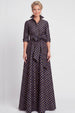 Navy Gold Dot