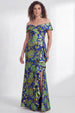 Navy Green Flower