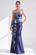 Navy Blue Flower