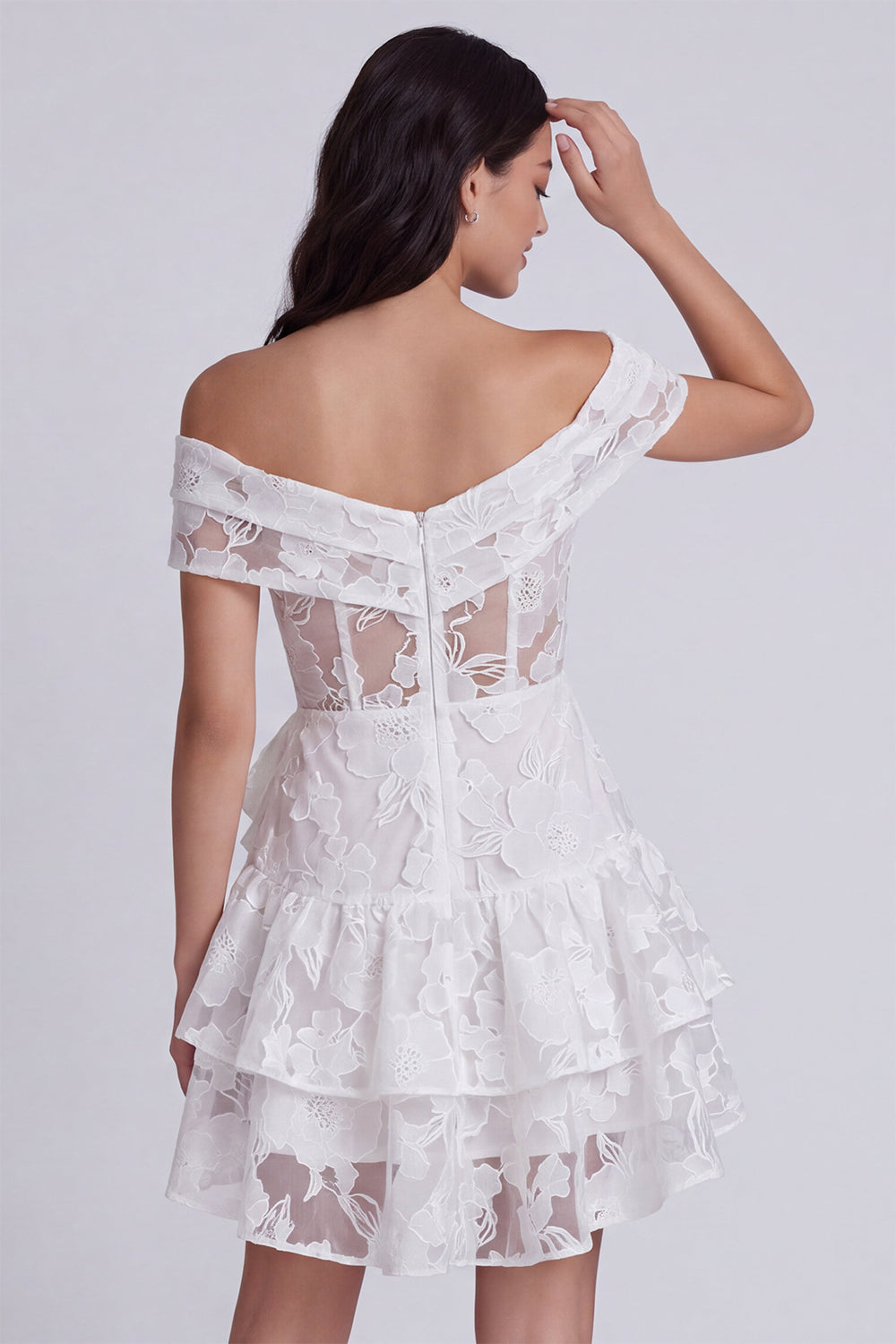 ivory graduation dress Lace Applique Halter Backless Homecoming Dresses Pgmdress elevating the overall design graduation dresses midi WEDTREND Women