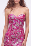 Dark Green Floral Sweetheart Tight Sequin Sparkly Short Homecoming Dress