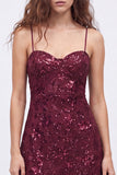 Navy Sparkly Floral Sequin A Line Short Homecoming Dress