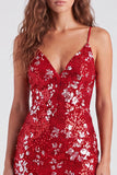 Floral Mint Green Tight Sparkly Tight Short Sequin Homecoming Dress