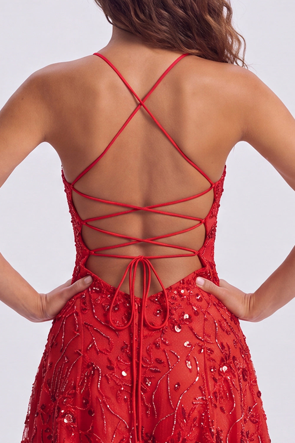 Floral Pink Sequin Sparkly Spaghetti Straps Short Homecoming Dress