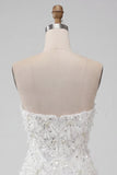 Sparkly Floral Ivory Sequin Sweetheart Short Tight Homecoming Dress