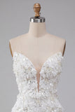 Sparkly Floral Ivory Sequin Sweetheart Short Tight Homecoming Dress